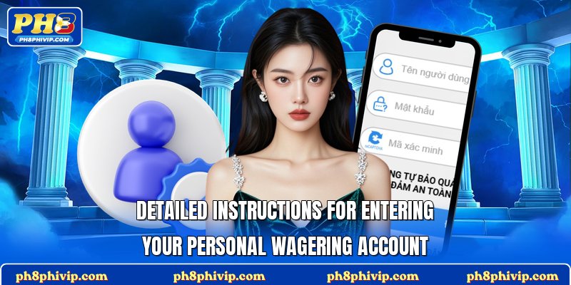 Detailed instructions for entering your personal wagering account