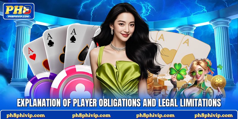 Explanation of player obligations and legal limitations
