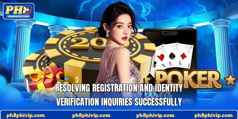 Resolving registration and identity verification inquiries successfully
