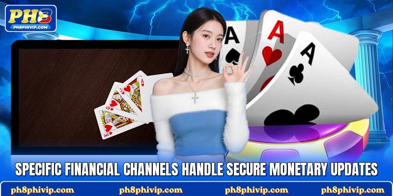 Specific financial channels handle secure monetary updates